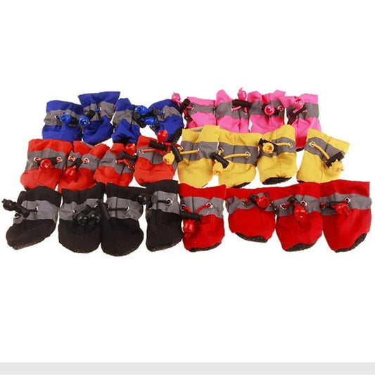 All-Weather Waterproof Dog Boots (4-Piece Set)