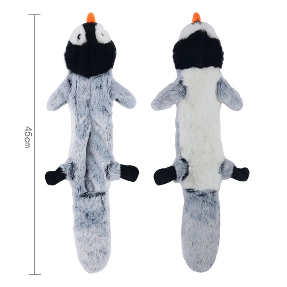 Funny Simulated Animal No-Stuffing Dog Toy with Squeakers – Durable Stuffingless Plush Chew Toy & Crinkle Pet Toy