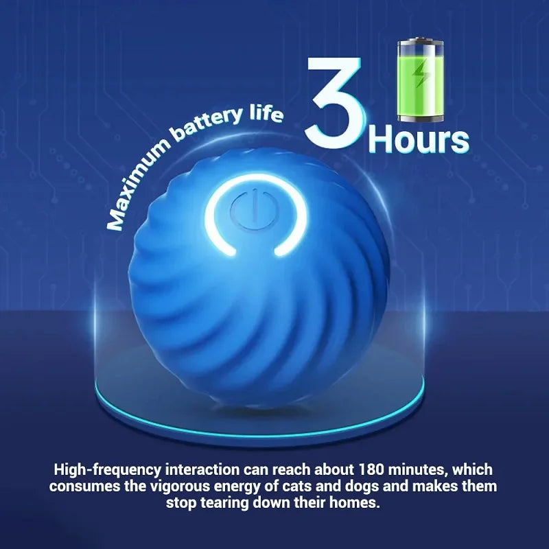 Smart Roll™ Automatic Boredom-Busting Toy Ball for Dogs