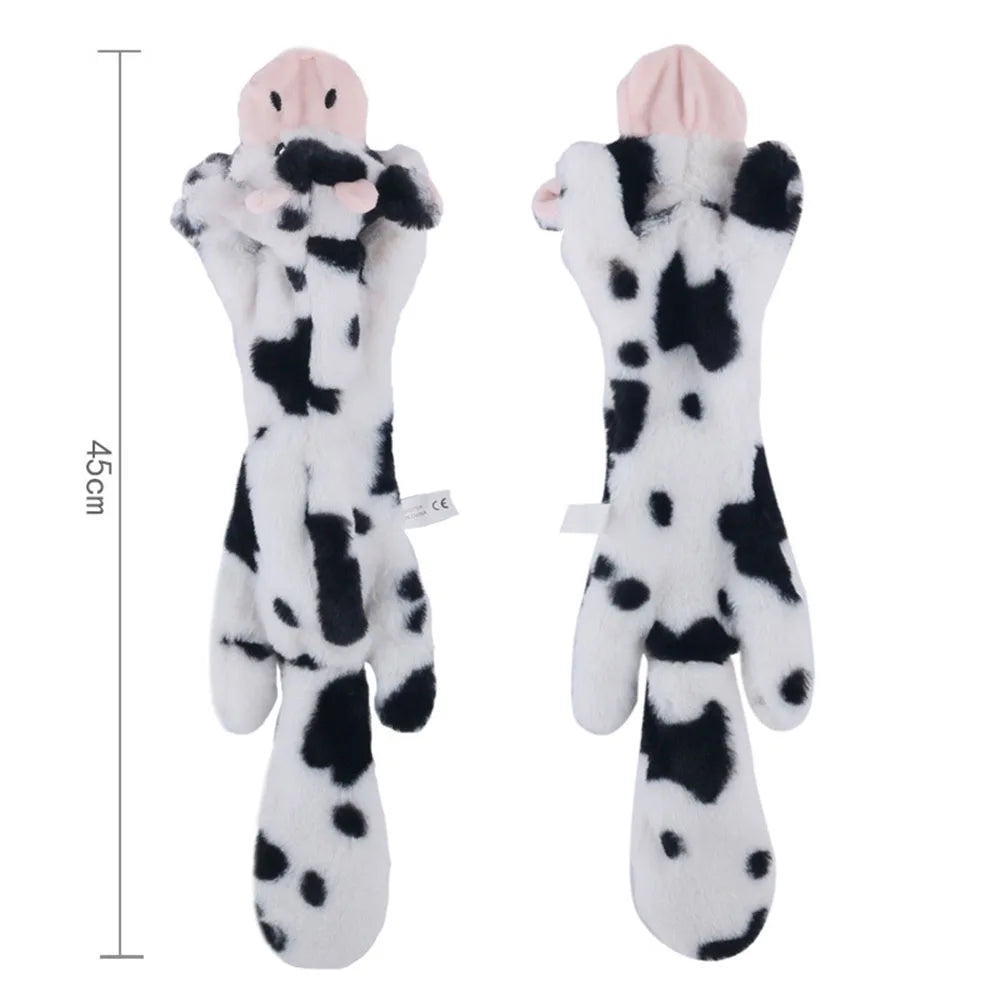 Funny Simulated Animal No-Stuffing Dog Toy with Squeakers – Durable Stuffingless Plush Chew Toy & Crinkle Pet Toy
