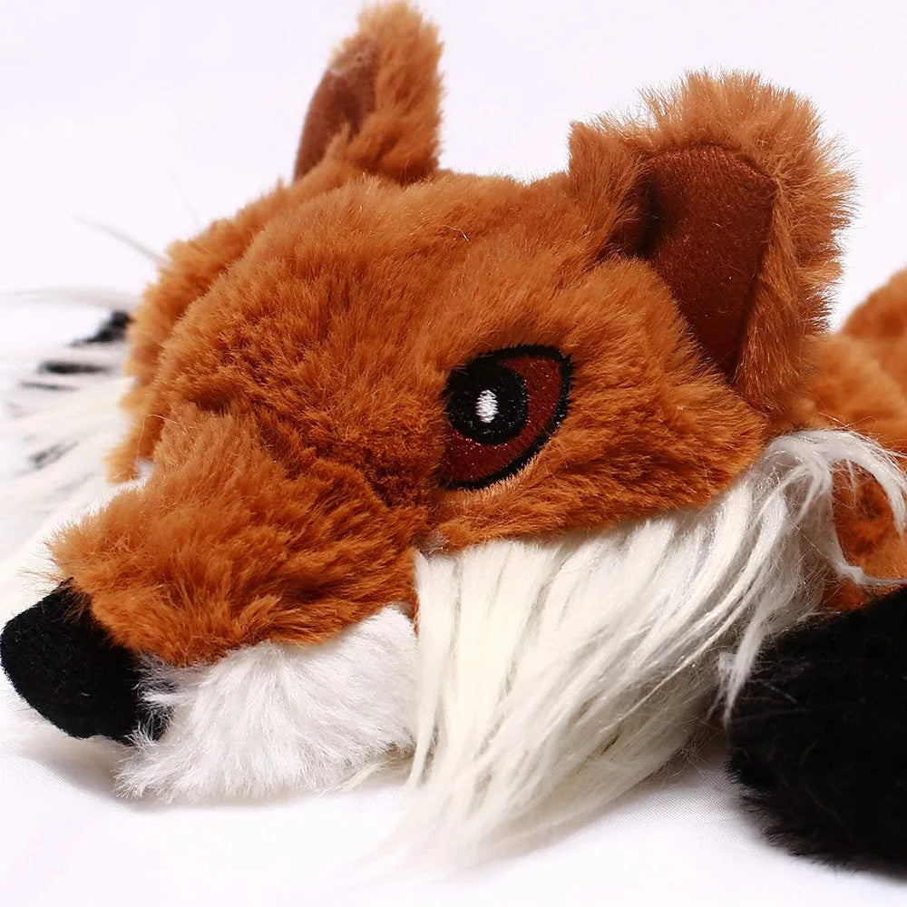 Funny Simulated Animal No-Stuffing Dog Toy with Squeakers – Durable Stuffingless Plush Chew Toy & Crinkle Pet Toy