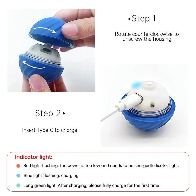 Smart Roll™ Automatic Boredom-Busting Toy Ball for Dogs