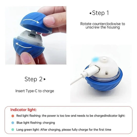 Smart Roll™ Automatic Boredom-Busting Toy Ball for Dogs