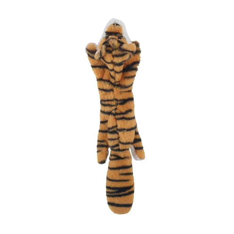 Funny Simulated Animal No-Stuffing Dog Toy with Squeakers – Durable Stuffingless Plush Chew Toy & Crinkle Pet Toy