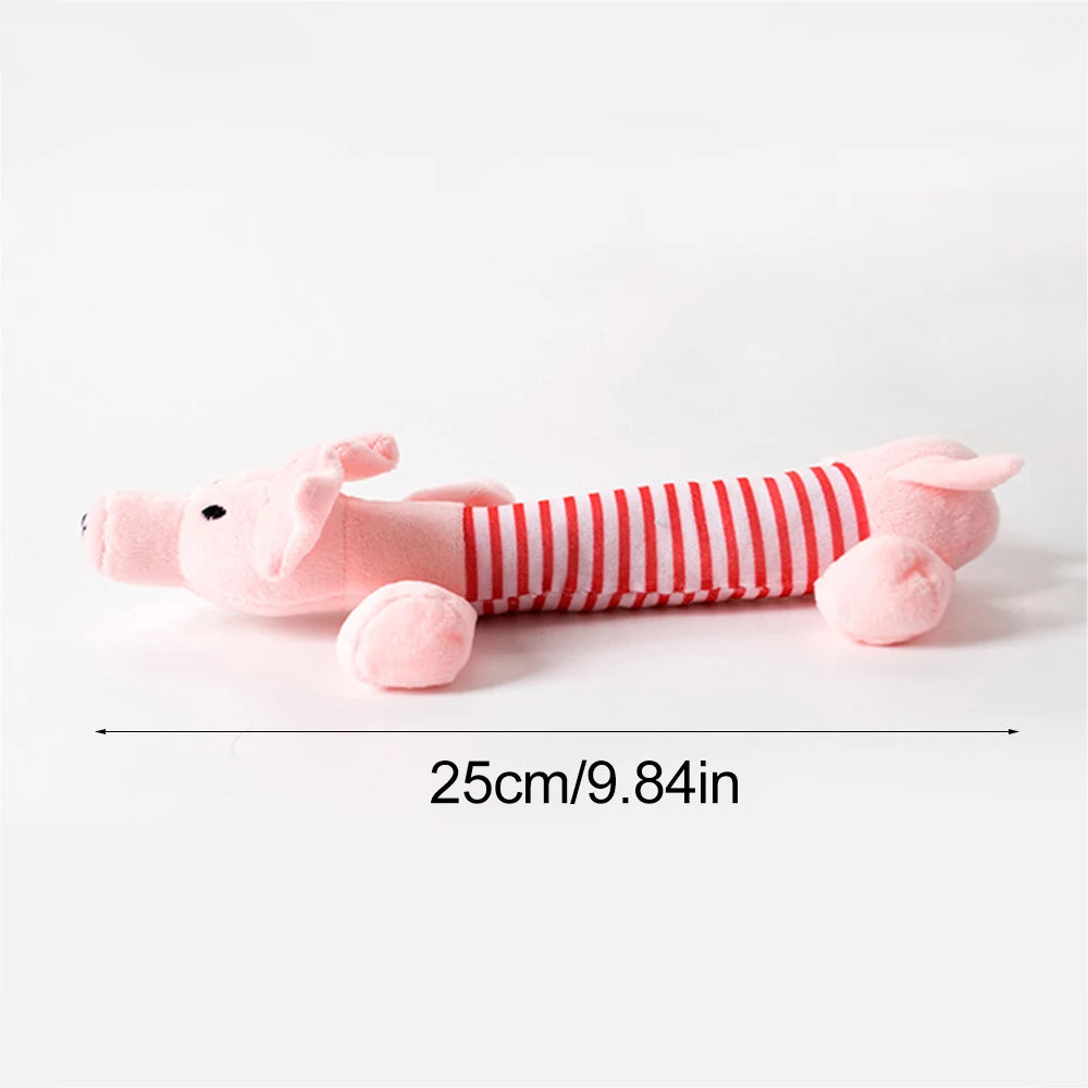 Funny Simulated Animal No-Stuffing Dog Toy with Squeakers – Durable Stuffingless Plush Chew Toy & Crinkle Pet Toy