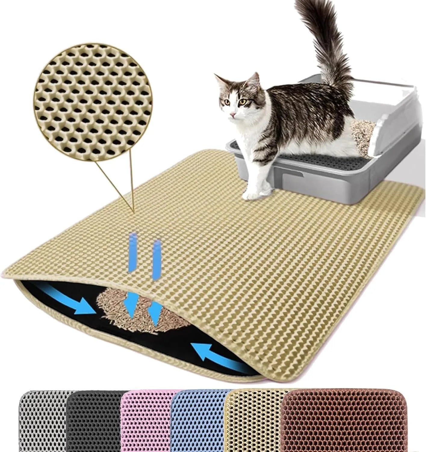The CleanStep™ Premium Dual-Layer Litter Mat