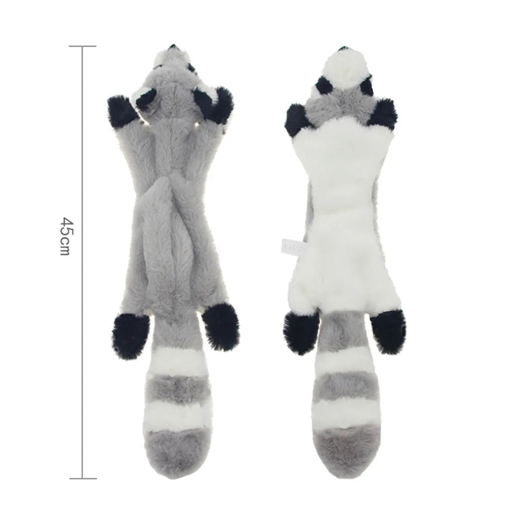 Funny Simulated Animal No-Stuffing Dog Toy with Squeakers – Durable Stuffingless Plush Chew Toy & Crinkle Pet Toy