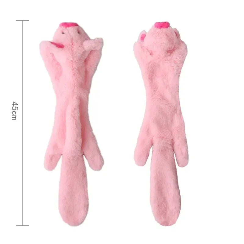 Funny Simulated Animal No-Stuffing Dog Toy with Squeakers – Durable Stuffingless Plush Chew Toy & Crinkle Pet Toy