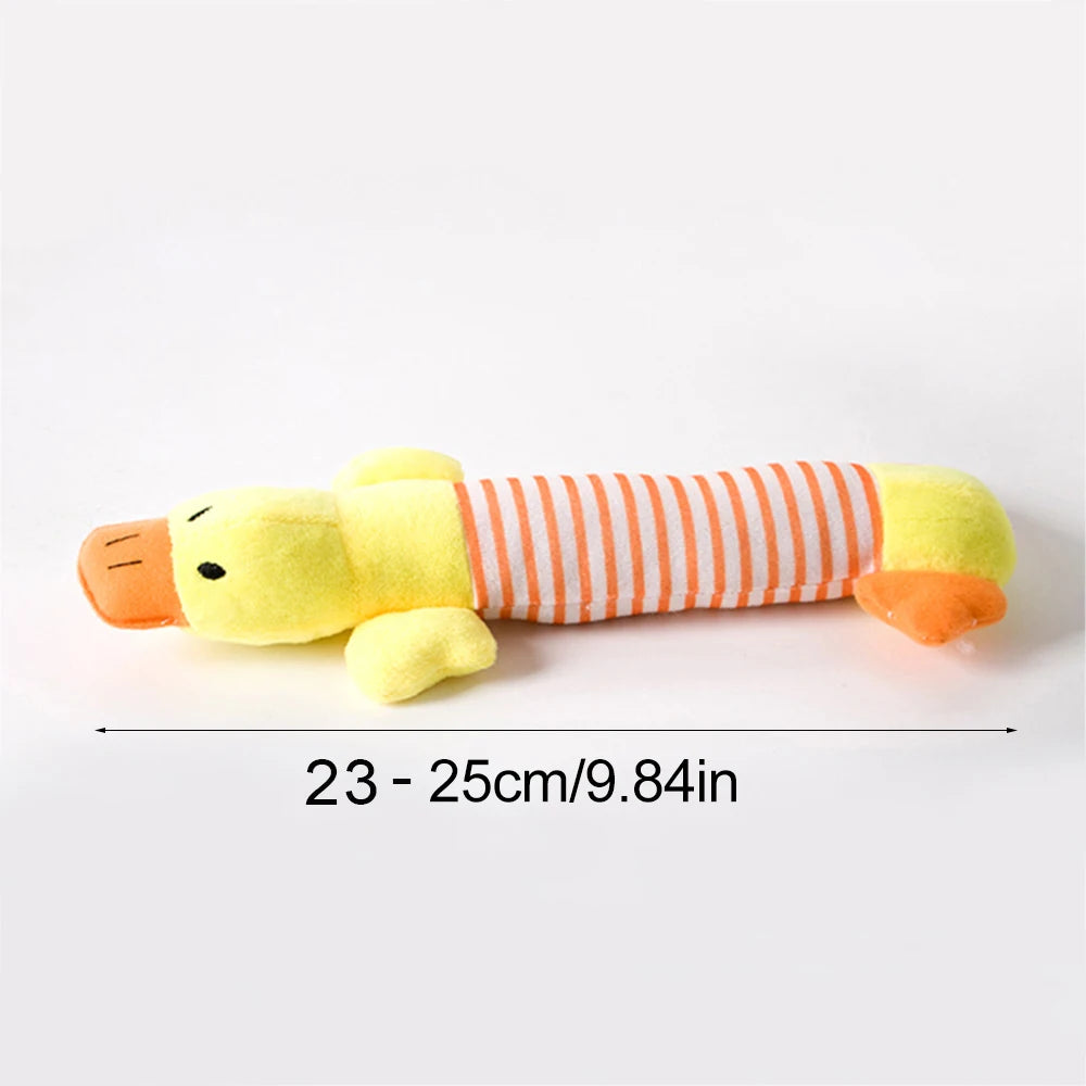 Funny Simulated Animal No-Stuffing Dog Toy with Squeakers – Durable Stuffingless Plush Chew Toy & Crinkle Pet Toy