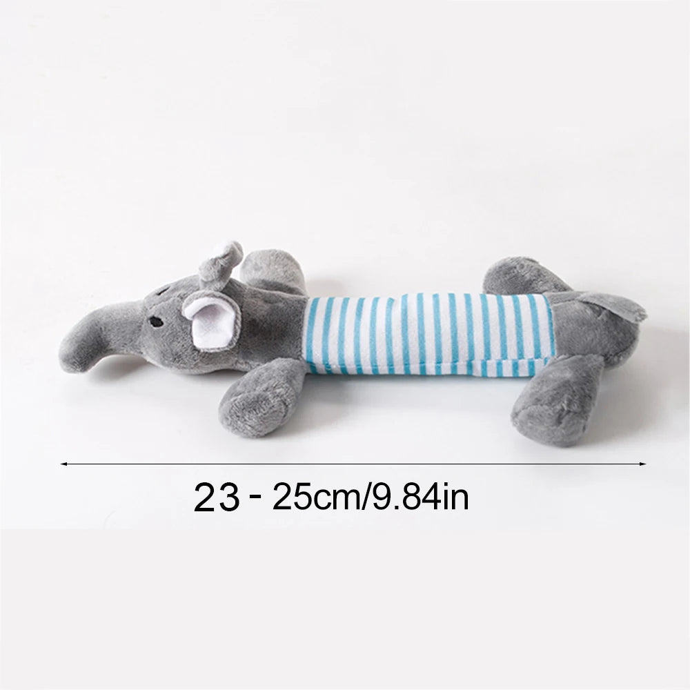 Funny Simulated Animal No-Stuffing Dog Toy with Squeakers – Durable Stuffingless Plush Chew Toy & Crinkle Pet Toy