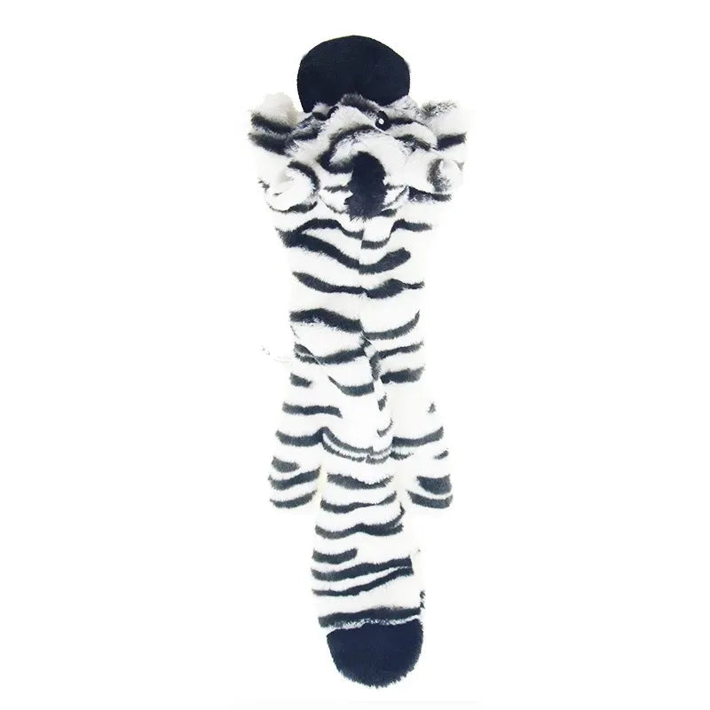 Funny Simulated Animal No-Stuffing Dog Toy with Squeakers – Durable Stuffingless Plush Chew Toy & Crinkle Pet Toy