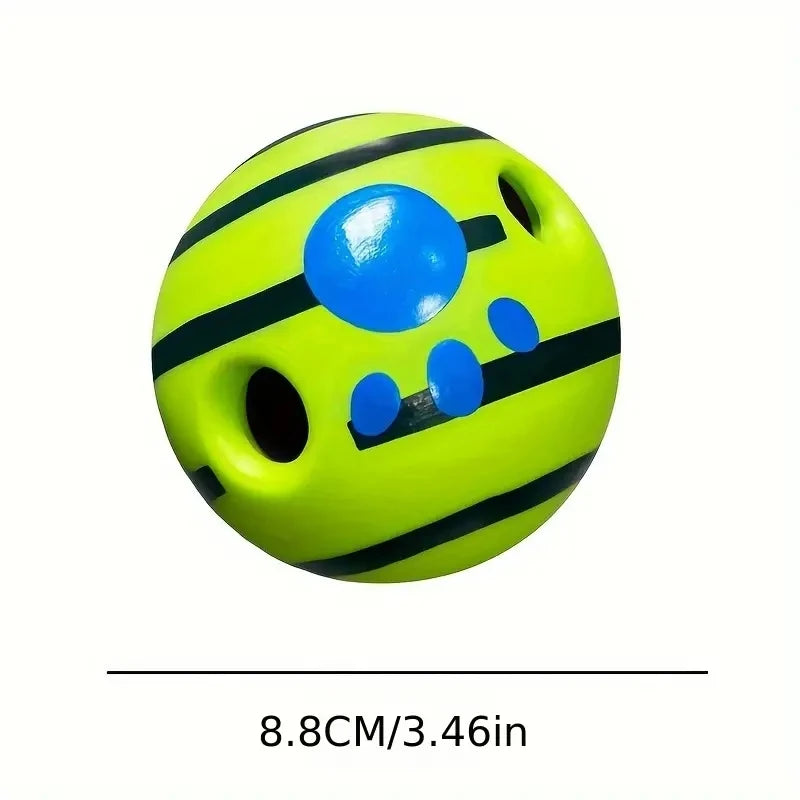 Interactive Wobble Wag Giggle Ball – No-Battery Squeaky Dog Toy for All Sizes Balls for Dog IQ Training