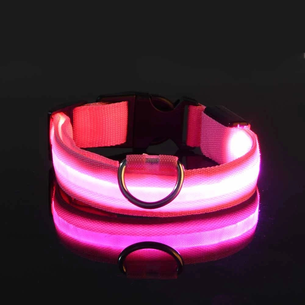 NightGlow LED Safety Dog Collar - Ultra-Bright USB Rechargeable