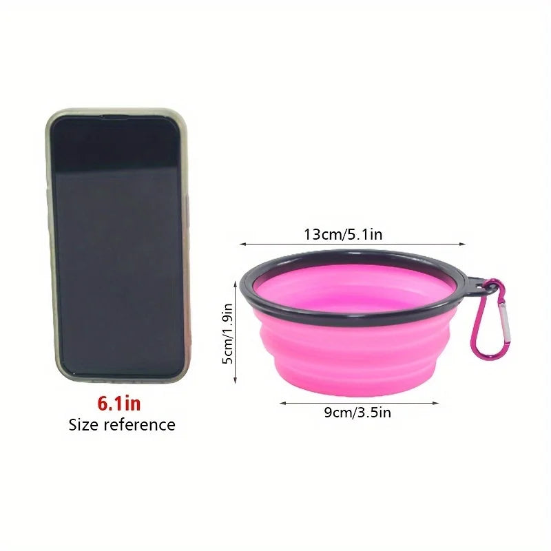TrailReady Collapsible Dog Bowl – Portable Travel Food & Water Bowl