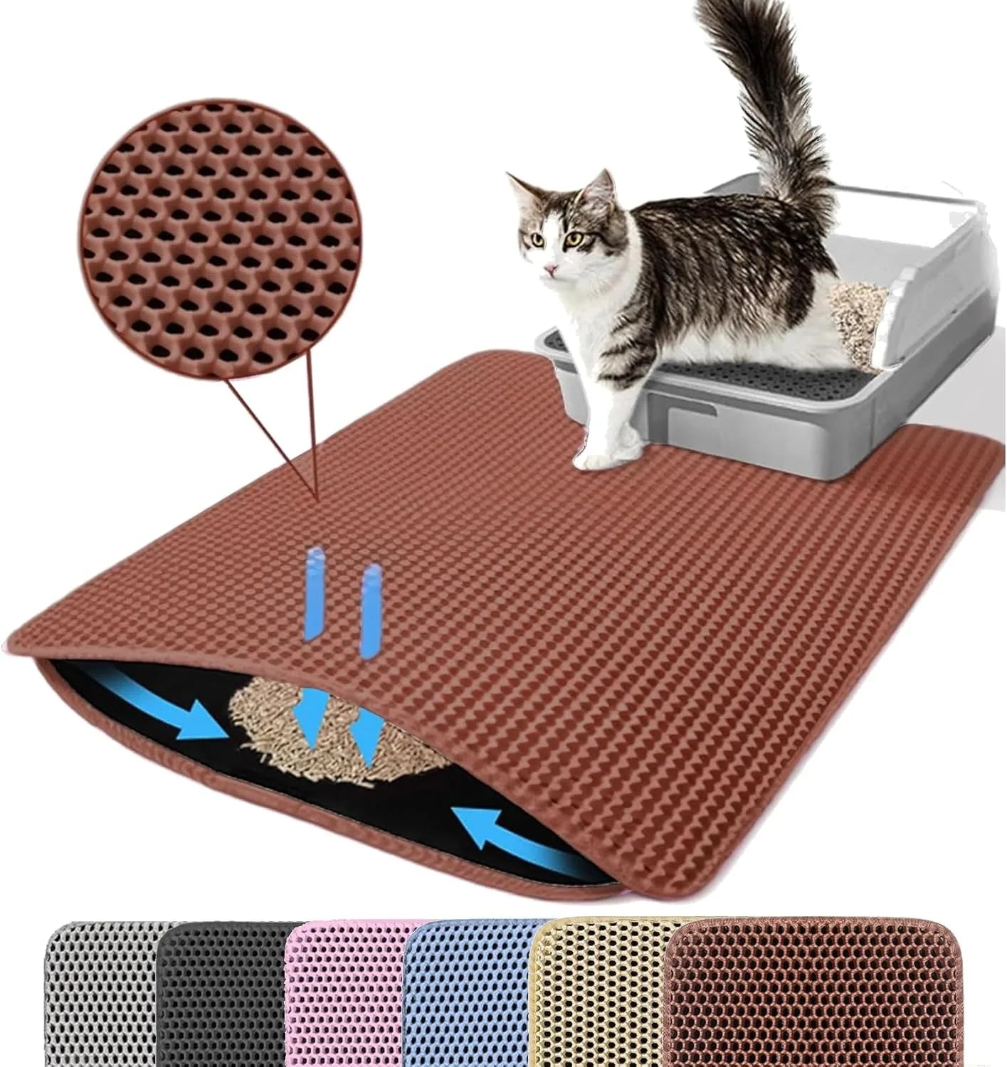 The CleanStep™ Premium Dual-Layer Litter Mat