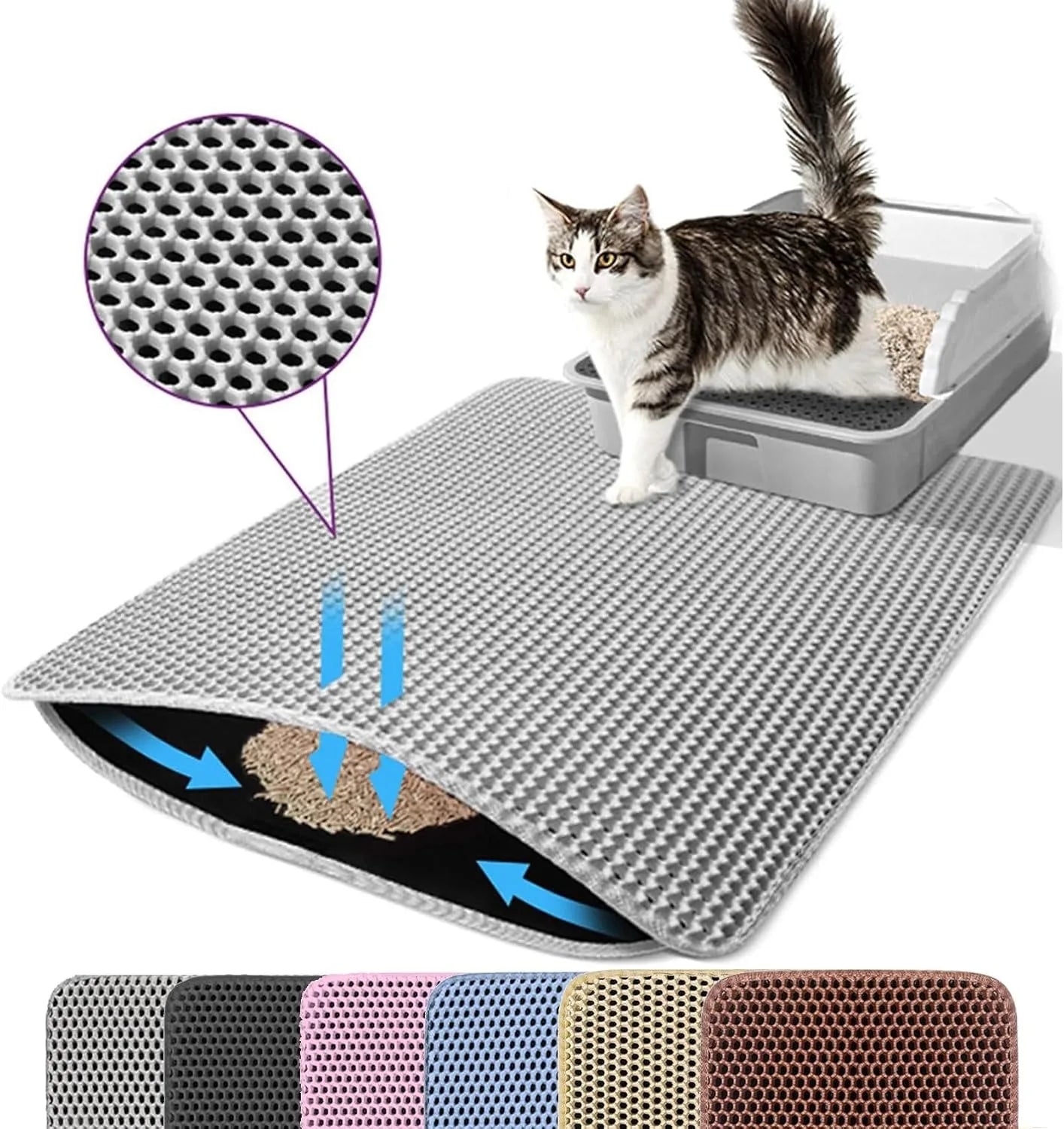 The CleanStep™ Premium Dual-Layer Litter Mat